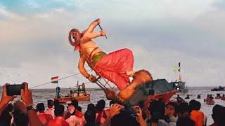 Mumbai ganpati visarjan Girgaon chowpatty | Exciting visarjan scenes you never seen before