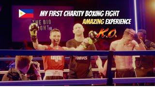  Filipino Boxer's First Boxing Fight in London TKO!  @biggytravels boxing