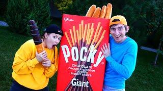 Mukbang Giant Pocky Candy 음식 챌린지 MUKACHU