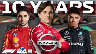 I added NISSAN into F1 24 MyTeam and SIMULATED 10 SEASONS!!