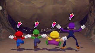Mario Party 6 - Minigames - Mario VS Luigi VS Wario VS Waluigi