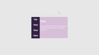 Create  tabs using HTML ,CSS and JavaScript