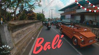 Riding a Scooter in Tegallalang Ubud,  Bali, Indonesia  4k