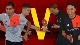 Coutinho & Firmino Vs Klopp & Liu | Year of the Rooster Table Tennis Challenge