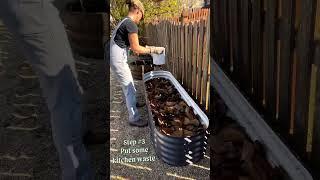 How to Fill Raised Garden Bed without Money #gardening #garden#vegogarden