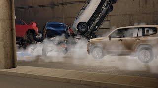 Unleashing realistic Chaos in BeamNG.drive: Car Crashes & Mayhem!#beamngdrive #automobile