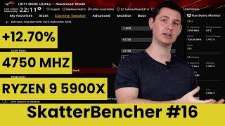 Ryzen 9 5900X Overclocked to 4750 MHz With ASUS Dynamic OC Switching | SkatterBencher #16