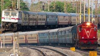 [14 in 1] Fast Diesel CURVING Trains vs Electric CURVING Trains | Indian Railways