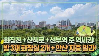 부동산 경매 임장 화정천과 산책로가 집 앞에 있는 안산 썩다리 노후 지층 빌라 ! 선부역 도보 13분 준역세권! #안산빌라 #부동산경매 #임장활동 #빌라경매