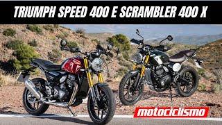 TUDO SOBRE AS SURPREENDENTES TRIUMPH SPEED 400 E SCRAMBLER 400 X