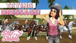 Trying Star Stable Dressage!  - ft. Flower Girls Club