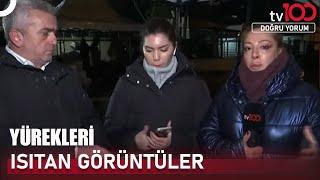 tv100 Uzman Polis Muhabiri Devrim Tosunoğlu’ndan Canlı Yayında Yürekleri Isıtan Hareket