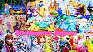 30 Minutes Princess Puzzles Disney  Puzzle Games  Ravensburger Clementoni Kids Jigsaws Full Episodes