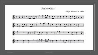 Simple Gifts sung by Steven Torrey