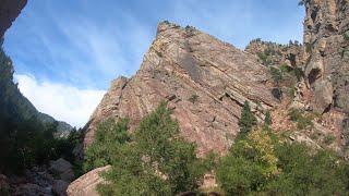 2020-09-11 Climbing Swanson Arete in Eldorado Canyon
