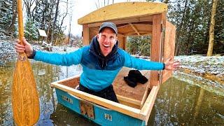 I Built a Micro (40 sq ft.) Luxury Houseboat!