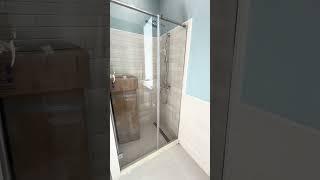 Стеклянная душевая перегородка модель М2 от БЕРУСТЕКЛО #home #shower #bathroom #ремонт