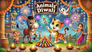 Colorful Diwali of Animals: Celebration and Lights @rapsong | solowings beauty |