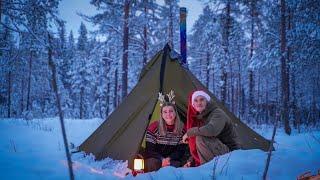 Hot Tent Christmas Camping | Norway