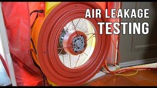 Blower door testing: Instructional: Setup for an Air Tightness Test (RETROTEC)