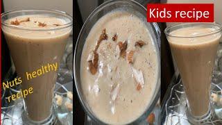 Kids recipe/nuts milkshake/nuts recipe/Blessedkitchen