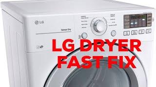  LG GAS DRYER - NO HEAT - FIXED IN 2 MINUTES Make Sure to UNPLUG