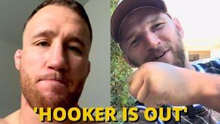 Justin Gaethje reacts to Dan Hooker pulling out of UFC 313