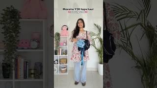 Meesho Y2K Tops Haul Starting ₹199  #shorts #viral #meesho #youtubeshorts #meeshohaul #meeshotops