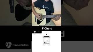 How To Play The F Chord On Guitar - Guvna Guitars