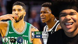 STOP COMPARING ANT TO TATUM!!!! CELTICS at TIMBERWOLVES FULL GAME HIGHLIGHTS REACTION