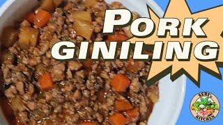 PORK GINILING RECIPE