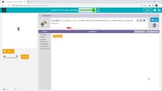L27-8 |Code.org | Express-2021 | Lesson 27: For Loops with Artist | level 8