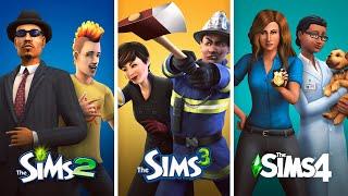 Карьеры в The Sims / Сравнение 3 частей