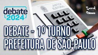 Debate Prefeitura de São Paulo - 1º Turno - Completo - TV Gazeta (01/09/2024)