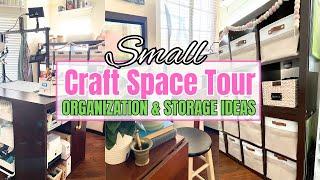 Small Craft Room Tour 2024 + Genuis Craft Storage & Organization Ideas