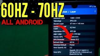 OVERCLOCK HIGH FRAME RATE AND REFRESH RATE 60HZ - 70HZ ANDROID