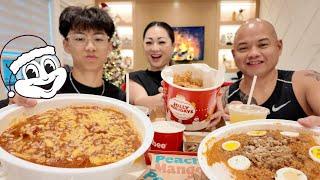 Holiday JOLLIBEE Feats with Fam | N.E Let's Eat