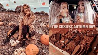 SPEND AN AUTUMN DAY WITH US VLOG! | Pumpkin Picking, Baking + All The Cosiness | Gemma Louise Miles