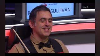 Disguised snooker push foul by Ronnie O'Sullivan, head referee Paul Collier totally oblivious