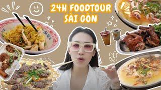 Vlog #39: 24h Food tour Sài Gòn | Chồng mổ nội soi, đi Sài Gòn 1 mình 