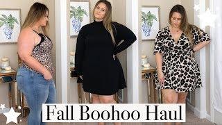 Huge Plus Size Fall BooHoo Try-On Haul