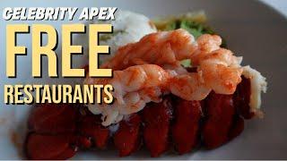 Celebrity Apex Cruise Ship Free Restaurants