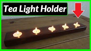 How to Make a Tealight Holder From Pallet Wood (With Burma Teak Finish)