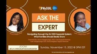 Ask the Expert: "Navigating Through the NJ DDD Supports System: What Families Should Know"