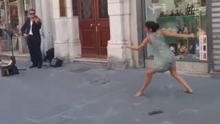 Amaizing Ballerina Dancing on the Street