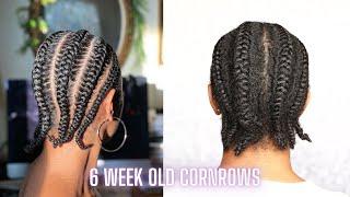 Removing My 6 Week Old Cornrows + Length Check