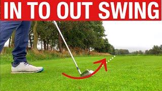 HOW TO SWING FROM IN TO OUT - SIMPLE GOLF DRILL