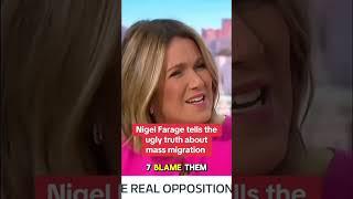 Nigel Farage tells the ugly truth about mass migration. #shortsfeed #uk #politics #nigelfarage