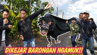 ASYIK TIKTOKAN DIKEJAR BARONGAN NGAMUK, HEBOH WARGA KAMPUNG! | Mikael TubeHD