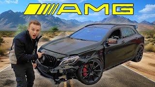 "VOLLEDIG SCHADE REPARATIE" MERCEDES GLA45 AMG IN 10 MINUTEN! | Time-Lapse